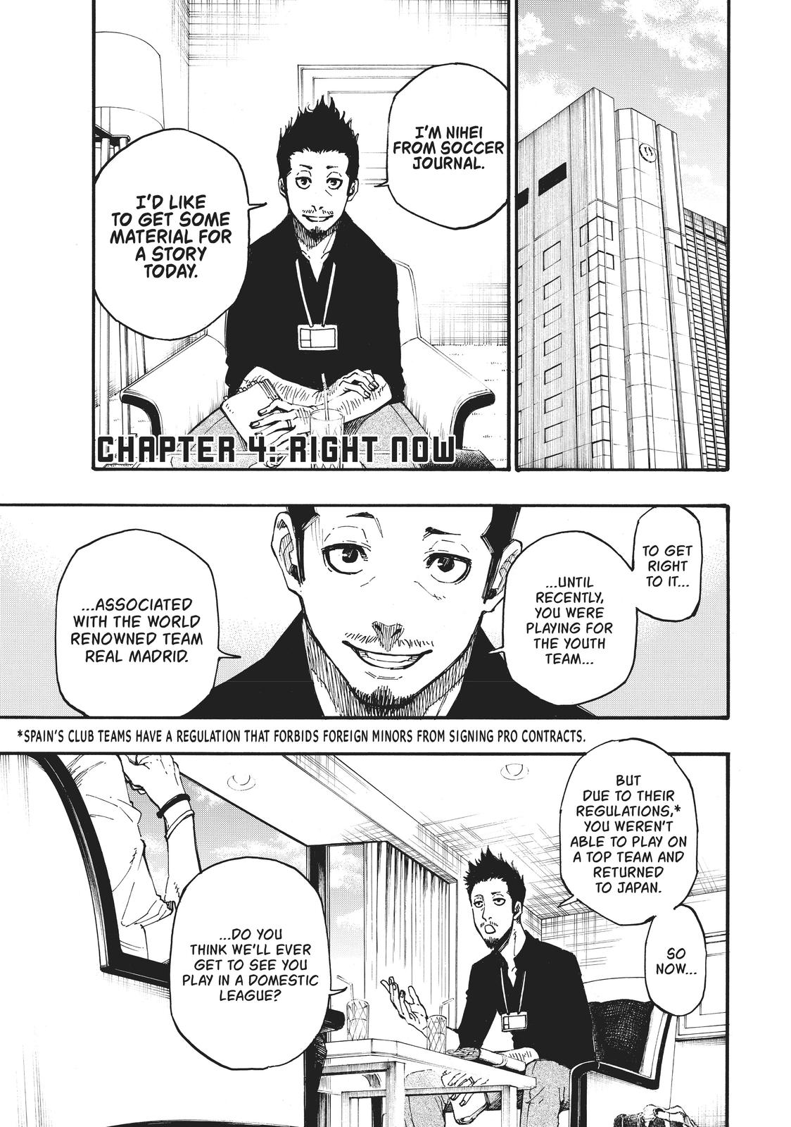 Blue Lock Chapter 4 Page 1
